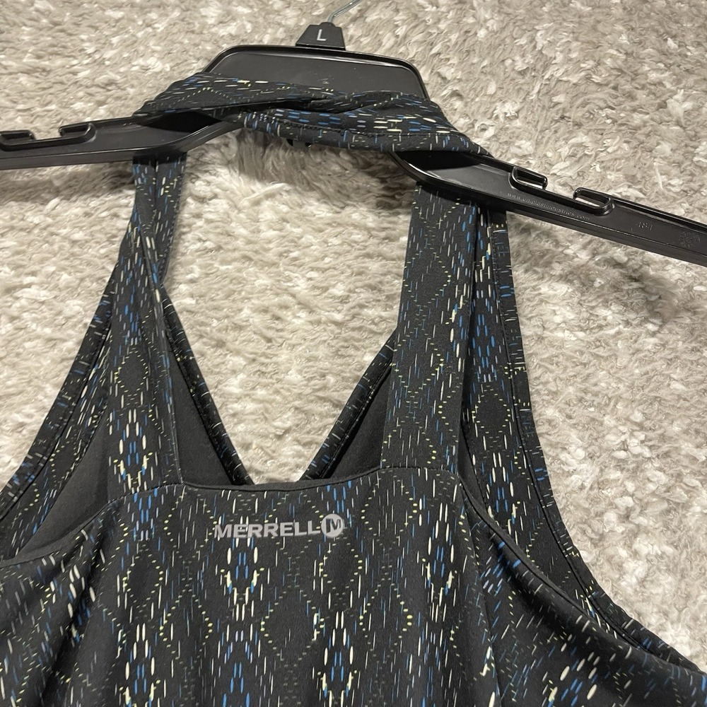 Merrell Ellsworth Peformance Dress Black, Blue Sz M Built In Bra Outdoor - Picture 3 of 11